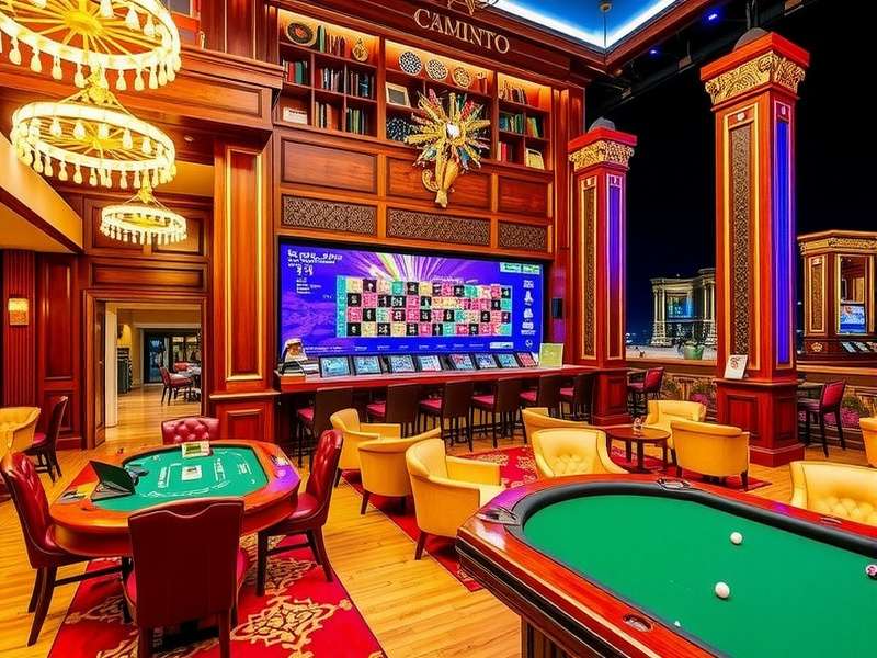 Professional casino equipment setup